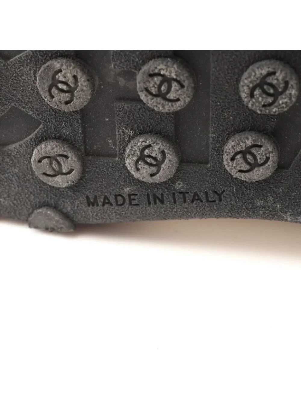 Chanel Sneakers CC Logo Nylon Suede